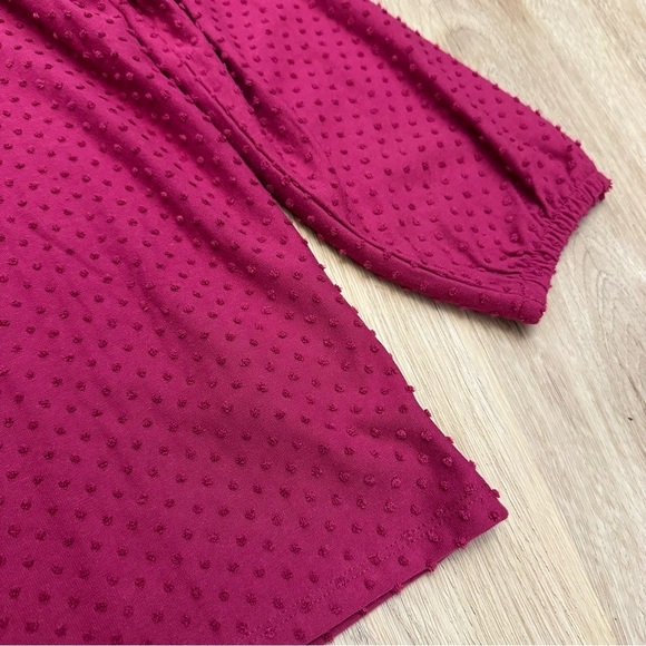 NWT J. Crew Berry SwissDot Long Sleeve Blouse size S - Picture 6 of 9